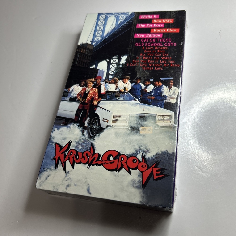 VTG‎ Krush Groove Sealed VHS Warner Bros. Run-DMC (1985, 1996) Rare, Desirable